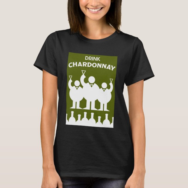 Camiseta Dia Internacional do Vinho Chardonnay (Frente)
