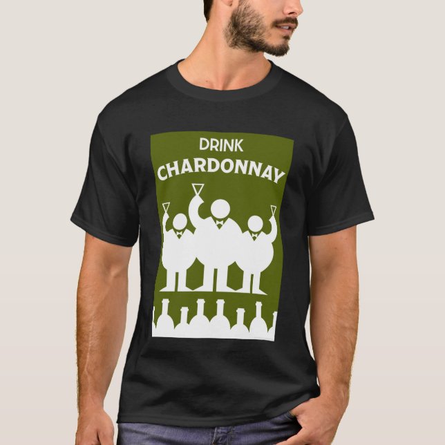 Camiseta Dia Internacional do Vinho Chardonnay (Frente)