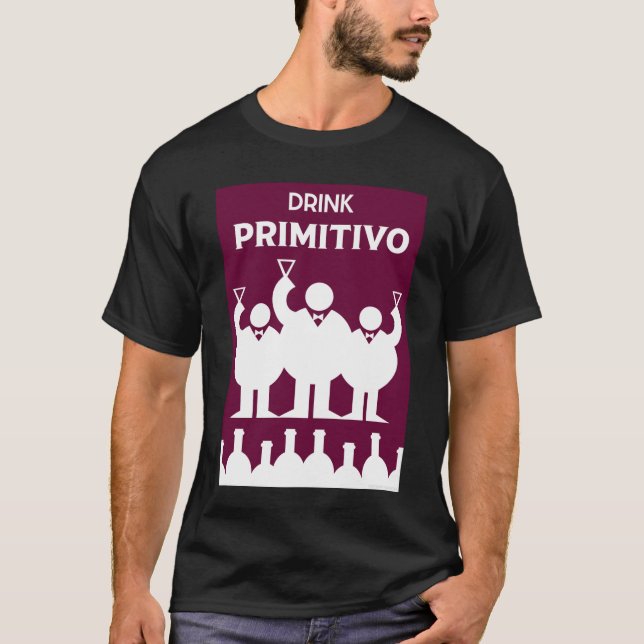 Camiseta Dia Internacional do Vinho Primitovo (Frente)