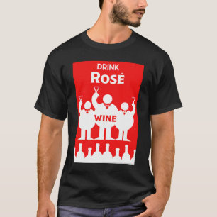 Camiseta Dia Internacional do Vinho Rosa
