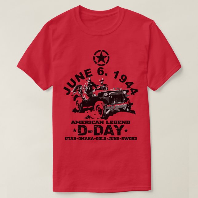 Camiseta DIA junho 1944 (Frente do Design)