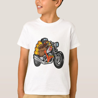 Camiseta Dia Legal de Ação de Graças de Motocicleta na Turq