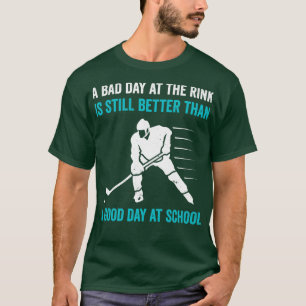 Camiseta Dia Mau de Hóquei no Gelo na Rink Engraçado Pl