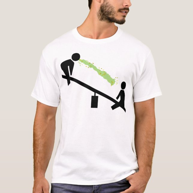 Camiseta Dia mau no campo de jogos (Frente)