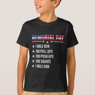Camiseta Dia Memorial 2021 Mulheres com Bandeiras Americana