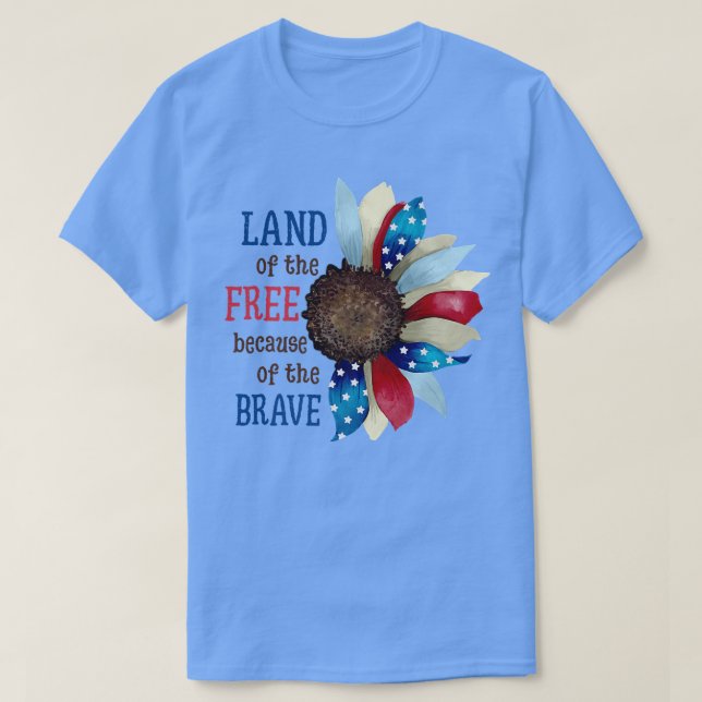 Camiseta Dia Memorial dos Veteranos, 4 de julho Patriótico  (Frente do Design)