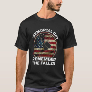 Camiseta Dia Memorial Lembre-Se Do Falecimento Dos Veterano