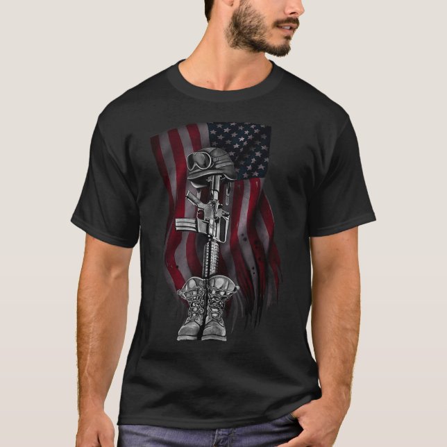 Camiseta Dia Memorial Nunca Esqueceremos (Frente)
