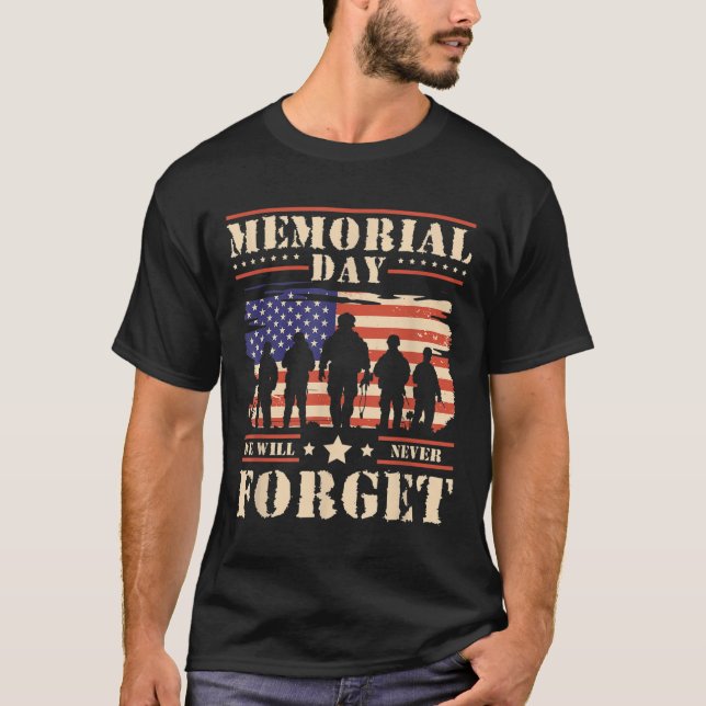 Camiseta Dia Memorial Nunca Esqueceremos _1 (Frente)