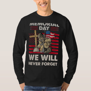 Camiseta Dia Memorial Nunca Esqueceremos O Veterano America