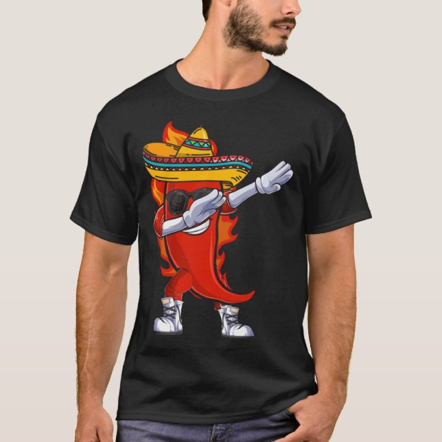Camiseta Dia Mexicano do Burrito Comida Mexicano (Frente)