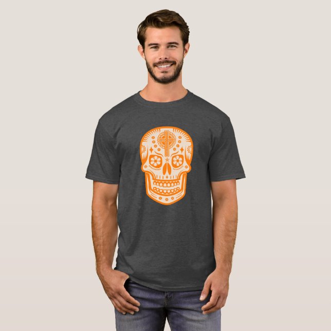 Camiseta Dia Mexicano do Crânio do Açúcar Morto (Frente Completa)