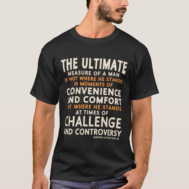 Camiseta Dia MLK A Última Meia De Um Homem (Frente)
