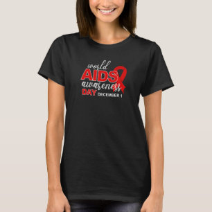 Camiseta Dia Mundial da Consciência da Aids 1 de dezembro A