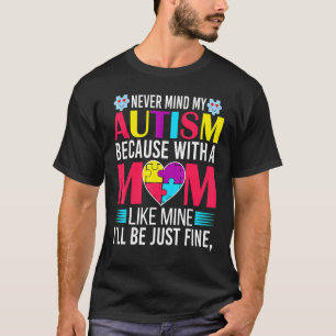 Camiseta Dia Mundial da Conscientização do Autismo Mãe de A