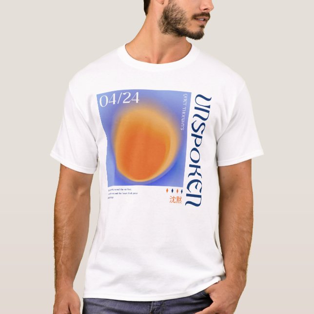 Camiseta Dia Mundial da Saúde Mental - Pensamentos silencio (Frente)