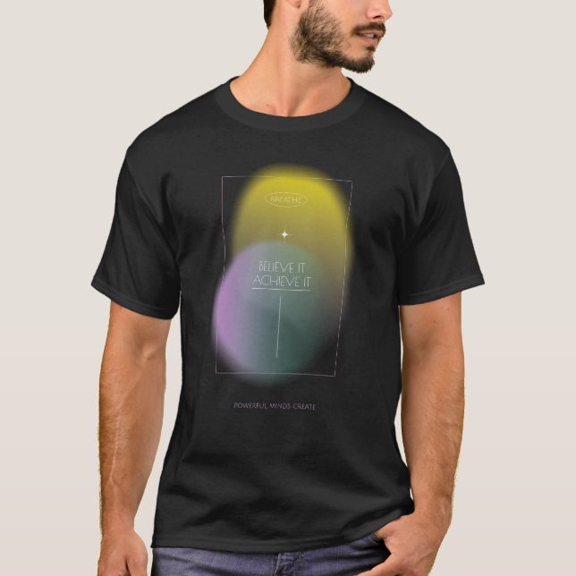 Camiseta Dia Mundial da Saúde Mental - Respire o Achieve (Frente)
