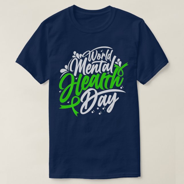 Camiseta Dia Mundial da Saúde Mental, Saúde Mental  (Frente do Design)