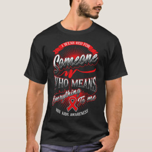 Camiseta Dia Mundial da Sida Conscientização Nós Usamos Ver