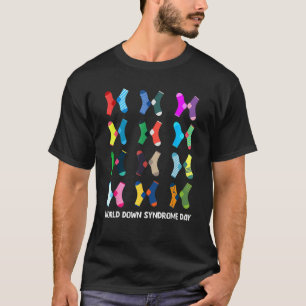 Camiseta Dia Mundial da Síndrome de Abaixo 2022 - meias par