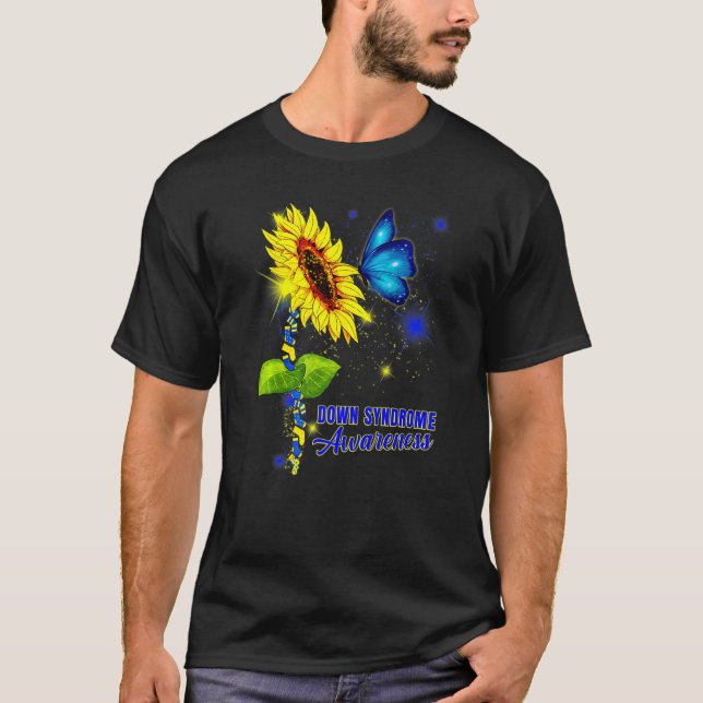Camiseta Dia Mundial da Síndrome de Baixo Balançando suas M (Frente)
