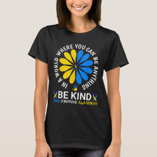 Camiseta Dia Mundial da Síndrome de Baixo Estar Contra Sínd