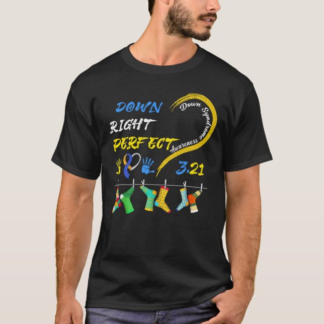 Camiseta Dia Mundial da Síndrome de Baixo Meias 21 de março (Frente)