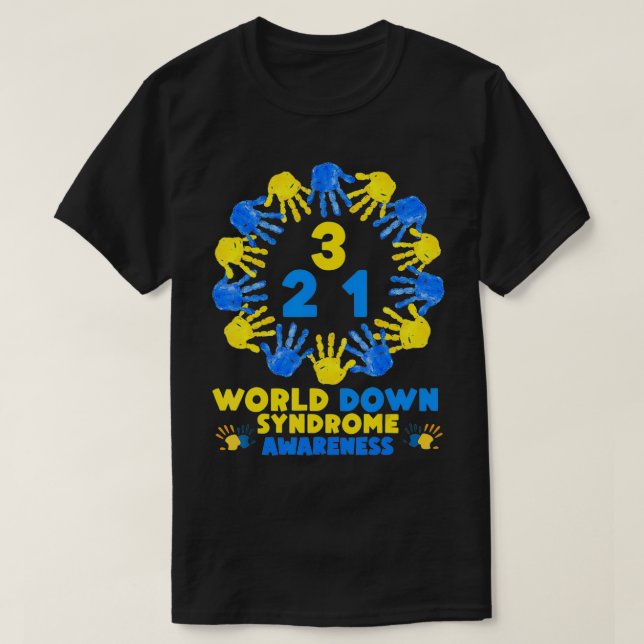 Camiseta Dia Mundial da Síndrome de Down 21 de março (Frente do Design)