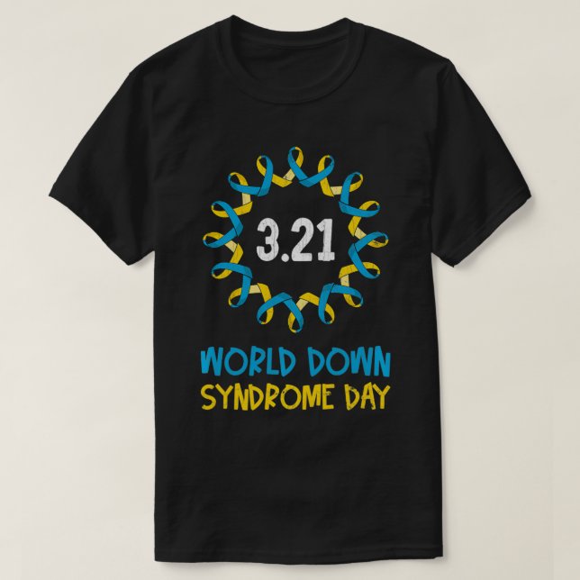 Camiseta Dia Mundial da Síndrome de Down 3 21 Roupa Happy G (Frente do Design)