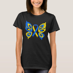 Camiseta Dia Mundial da Síndrome de Down Borboleta