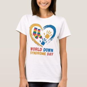 Camiseta Dia Mundial da Síndrome de Down Conscientização Ap