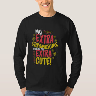 Camiseta Dia Mundial da Síndrome de Down do Cromossomo Extr