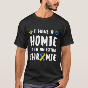Camiseta Dia Mundial da Síndrome de Down Faixa da Trissomia