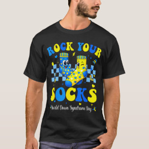 Camiseta Dia mundial da síndrome de down meias roxas consci