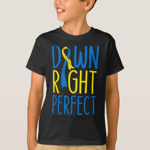Camiseta Dia Mundial da Síndrome de Down Perfeito T21 Homen