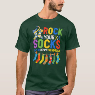 Camiseta Dia Mundial da Síndrome de Down Rock Your Socks 