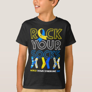 Camiseta Dia Mundial da Síndrome de Down Rocke suas Meias C