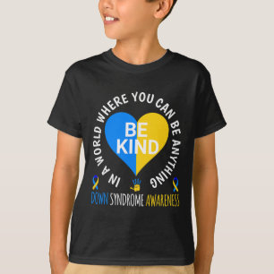 Camiseta Dia Mundial da Síndrome de Down Seja Gentil Consci