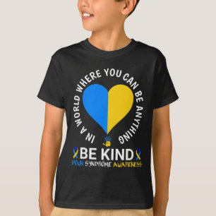 Camiseta Dia Mundial da Síndrome de Down Seja Gentil Consci