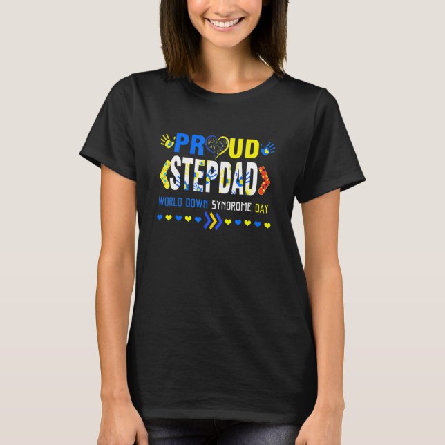 Camiseta Dia Mundial da Síndrome de Down Stepdad Sensibiliz (Frente)