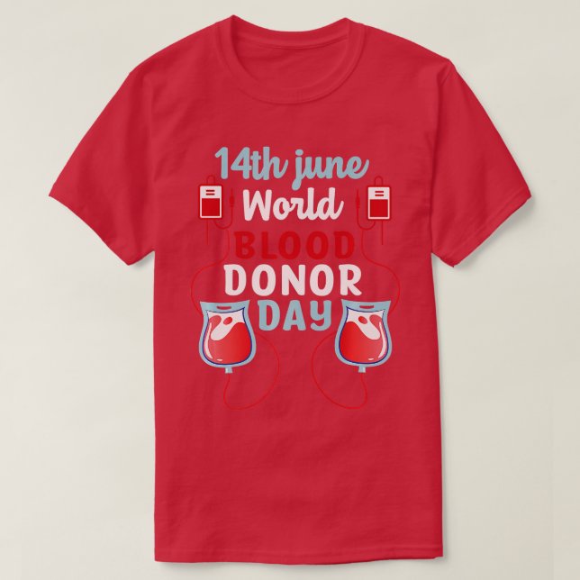 Camiseta Dia Mundial de Doadores de Sangue (Frente do Design)