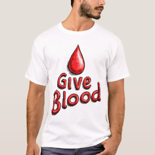 Camiseta Dia Mundial de Doadores de Sangue - Dar Texto Sang