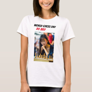 Camiseta Dia mundial de xadrez 20 de julho trending T-Shirt