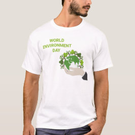 Camiseta Dia Mundial do Ambiente Trabalhando juntos para pr