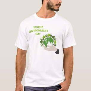 Camiseta Dia Mundial do Ambiente Trabalhando juntos para pr