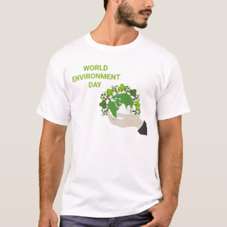 Camiseta Dia Mundial do Ambiente Trabalhando juntos para pr