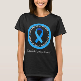 Camiseta Dia Mundial do Diabetes 2023 Diabetes Tipo 1 Tipo