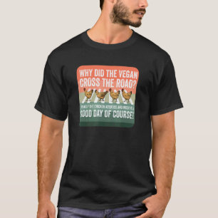 Camiseta Dia Mundial do Veganismo Frango Vegetal À Base de