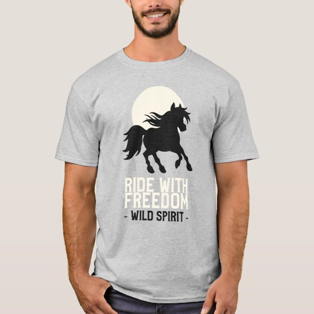 Camiseta Dia Mundial dos Animais - Viajar com o Cavalo da L (Frente)