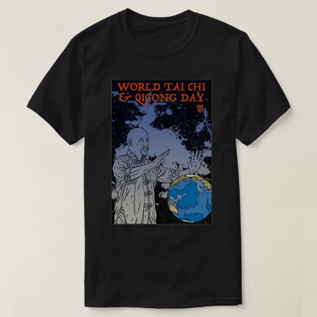 Camiseta Dia Mundial Tai Chi Aampamp Qi Gong Day (Frente do Design)